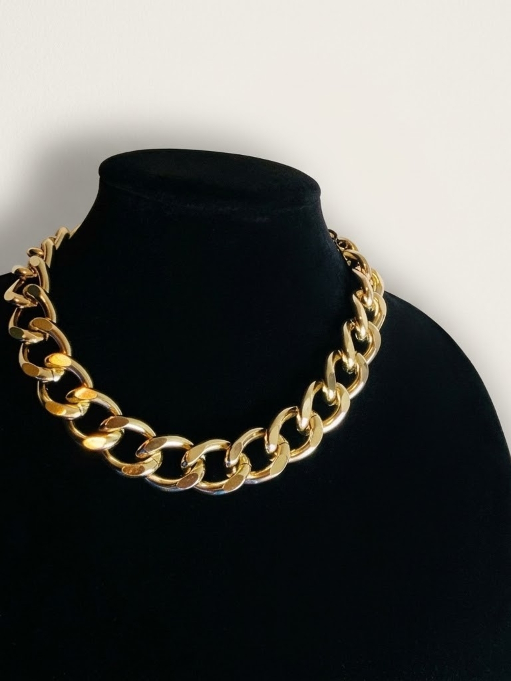 Vintage Aldo Y2k Gold Tone Chunky Cable Chain Necklace 18” Statement Link Collar